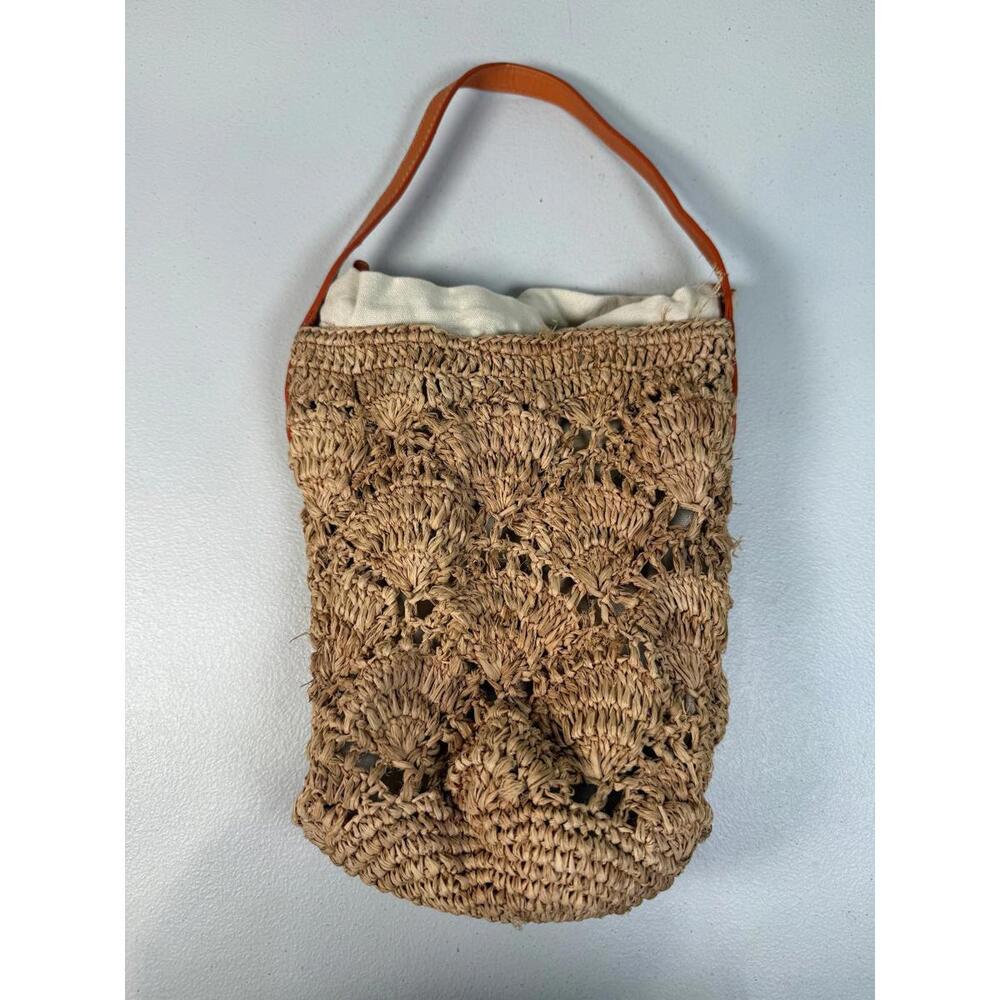 Polo Ralph Lauren Crochet Mini Bucket Bag – (Broken Weave & Interior Stains) - Picture 8 of 15